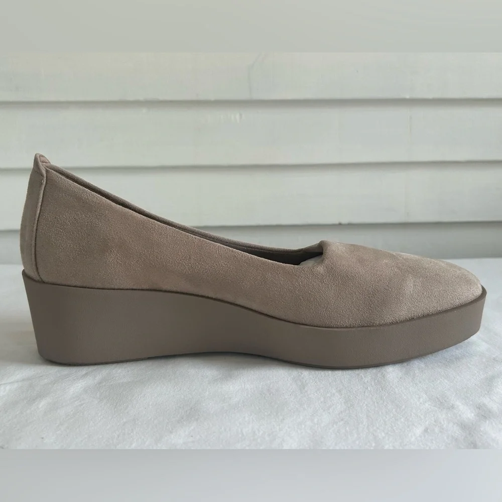 AEROSOLES Taupe Cowley Casual Wedge Slip-on Shoes Sz‎ 10